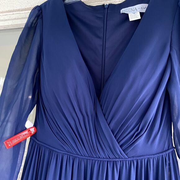 Mac Duggal 55311 Long Sleeve Ruffle Tiered Evening Gown 4 A Line - Picture 5 of 7